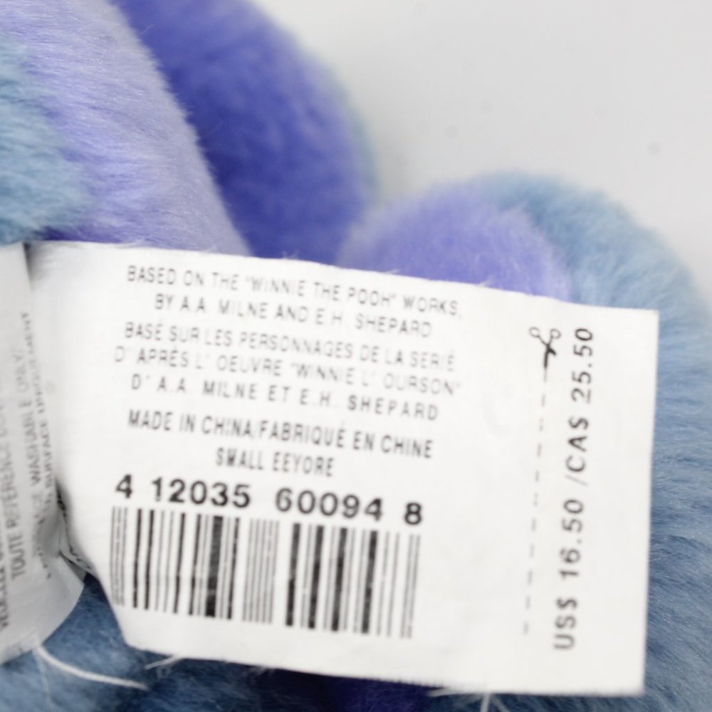 Disney Store Eeyore Plush Stuffed Animal Toy Removable Tail 12" Winnie the Pooh - Picture 9 of 11